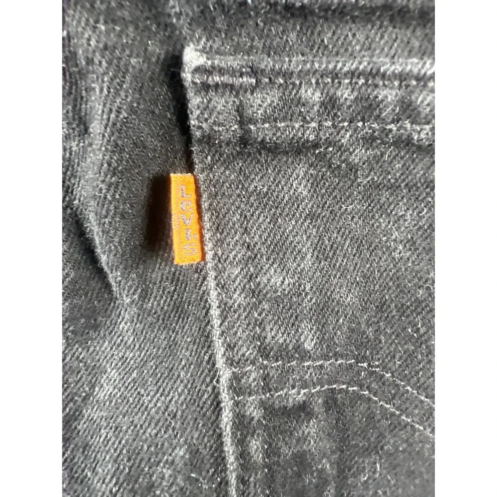 Vintage Levis 550 Orange Tab Black Relaxed Fit Tapered Leg Jeans Mens 34x34 0896